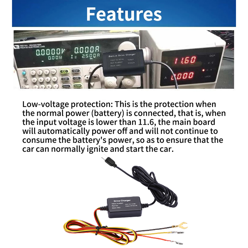 Автомобильное зарядное устройс – обзор и цена Dash Cam Hardwire Kit