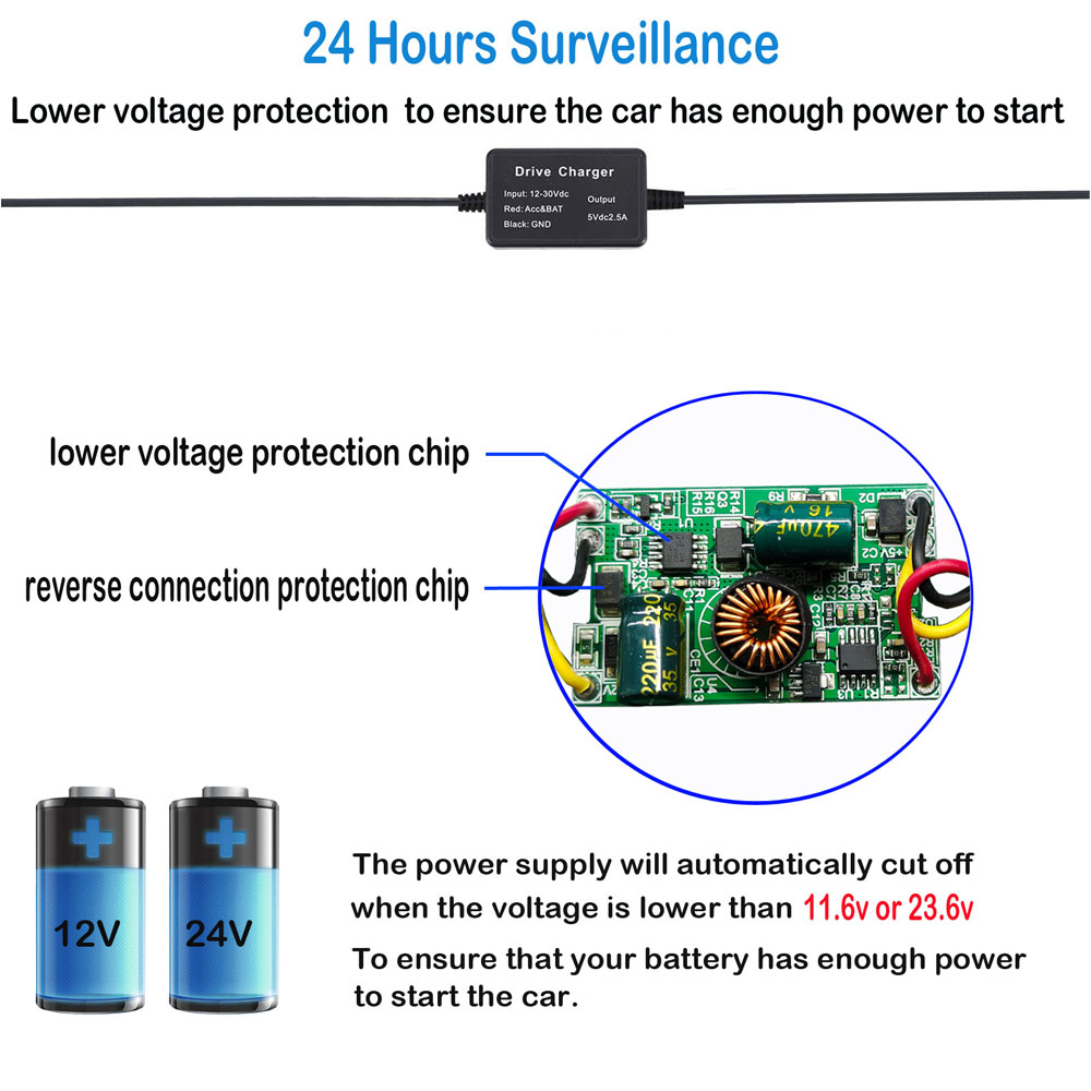 Автомобильное зарядное устройс – обзор и цена Dash Cam Hardwire Kit