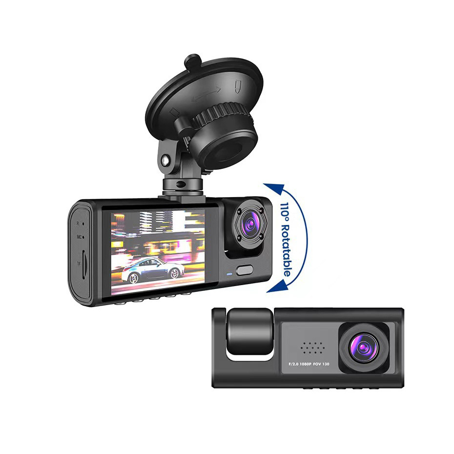 3-канальный автомобильный виде – обзор и цена Dash Cam 3 Channel 1080P