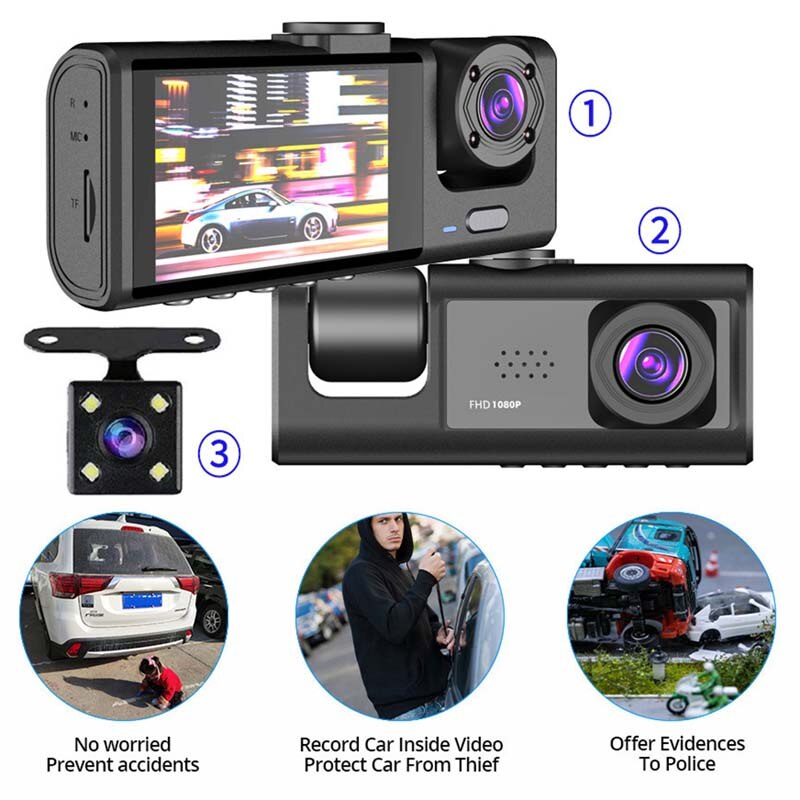 Видеорегистратор с двойной кам – обзор и цена Dash Cam Front And Rear 4K