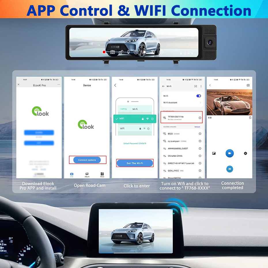 Wi-Fi видеорегистратор с 3 кан – обзор и цена Dash Cam Night Vision Infrared