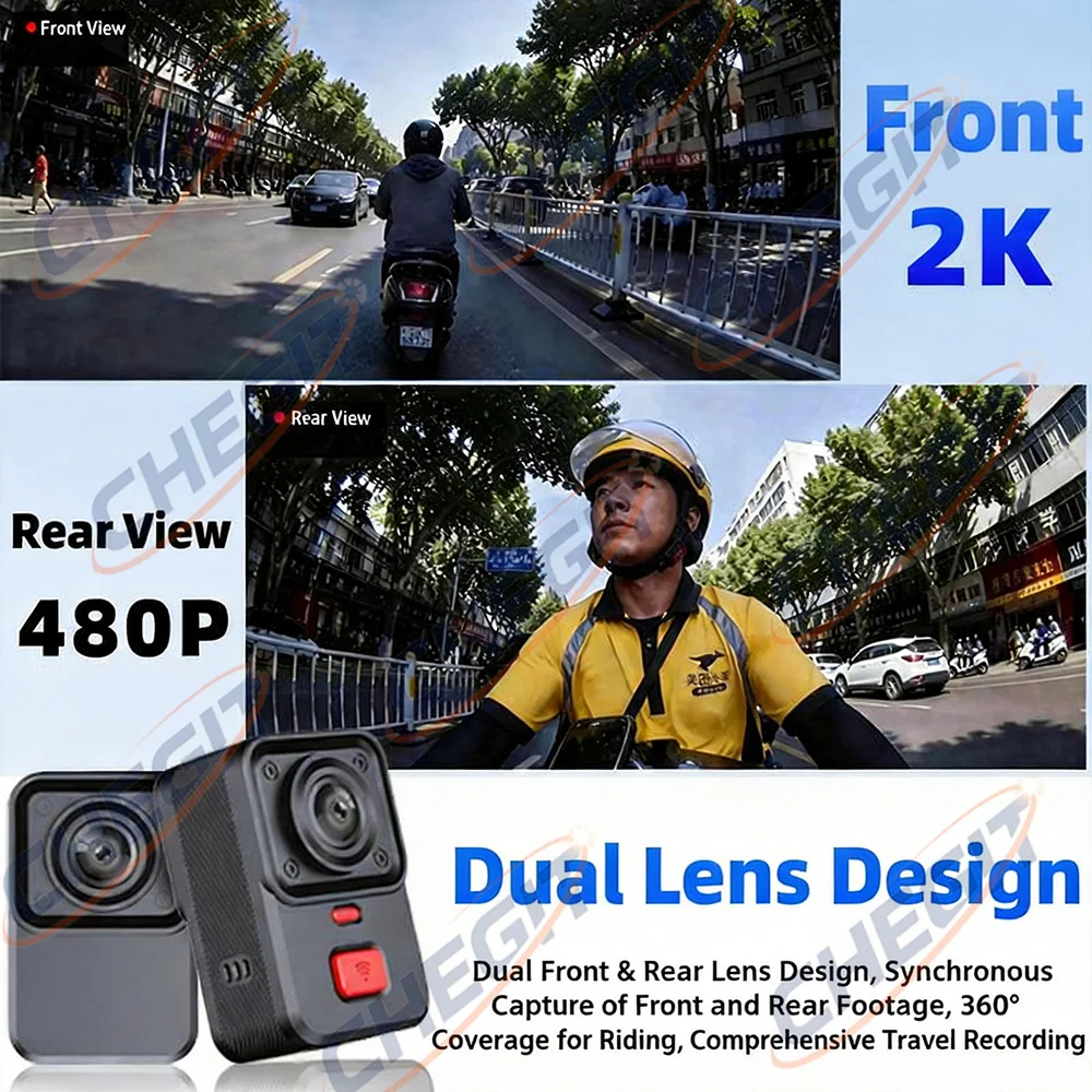 Видеорегистратор для мотоцикла – обзор и цена Dual Dash Cam With Gps Wifi