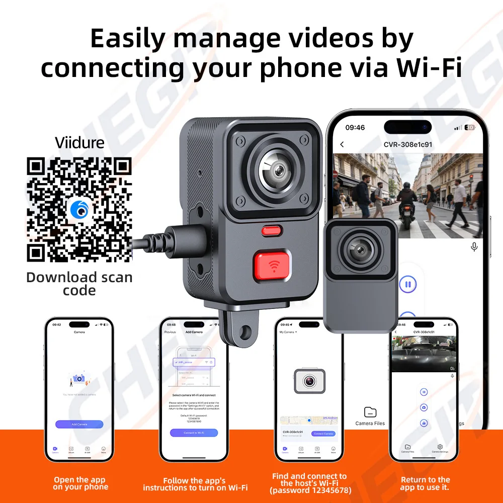 Видеорегистратор для мотоцикла – обзор и цена Dual Dash Cam With Gps Wifi