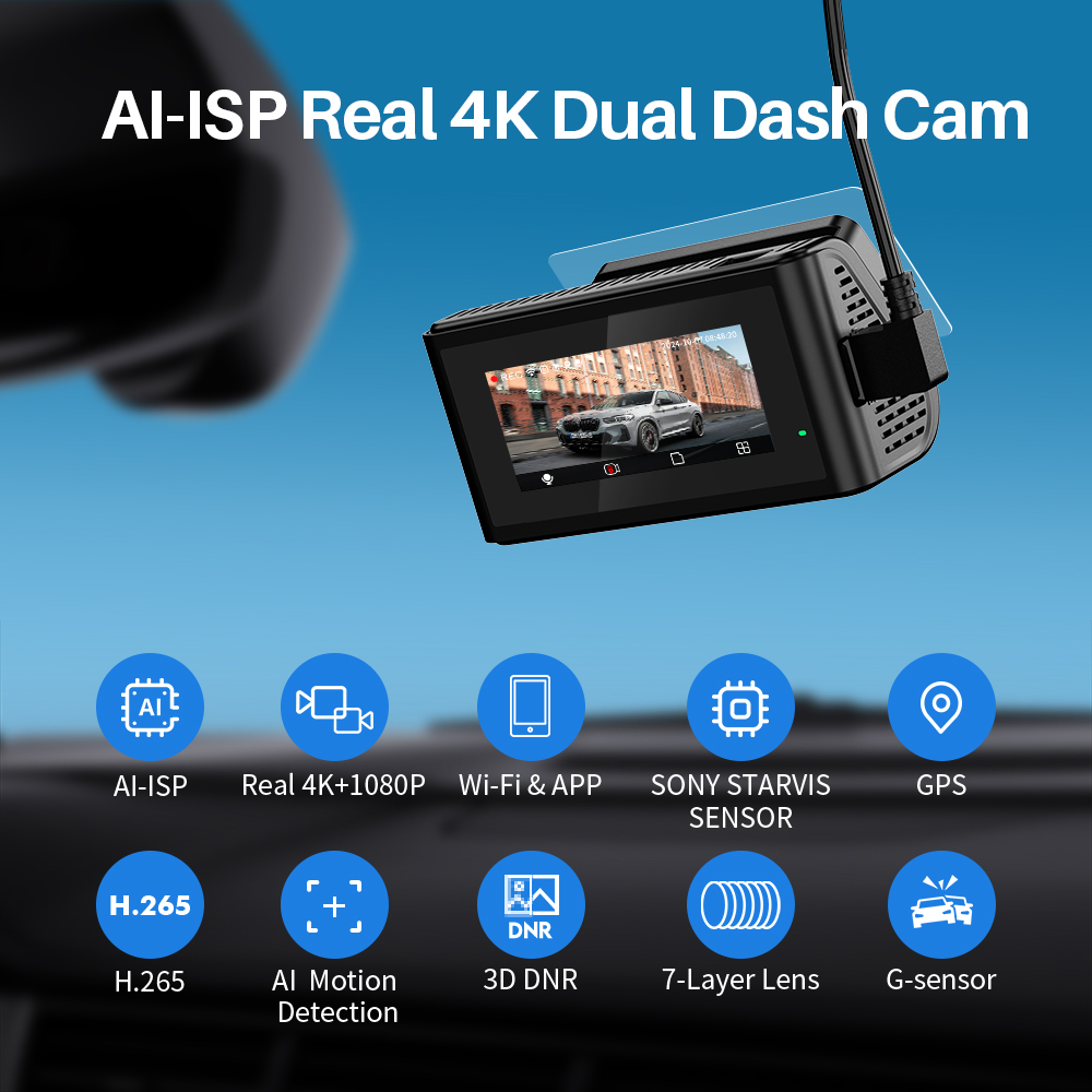 Видеорегистратор KAWA Dash Cam – обзор и цена Dash Cam 4K Sony Starvis